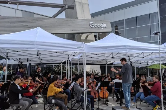 The Googler Orchestra performs at Google HQ.
