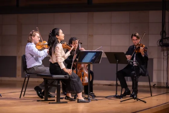 From left: Zeke Sokoloff, Wonhee Bae, Jennifer Culp, and Dimitri Murrath.