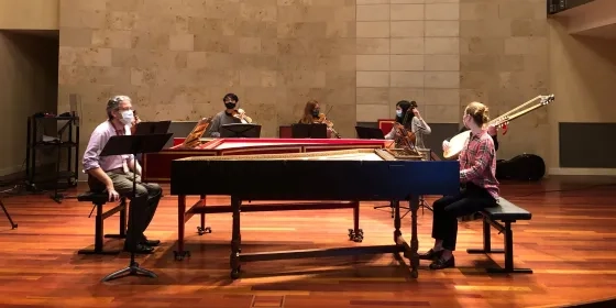SFCM Historical Performance Program rehearsing Poppea