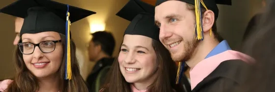 Julie Barwick '15, Jessie Nucho '15, and Marko Bajzer '15