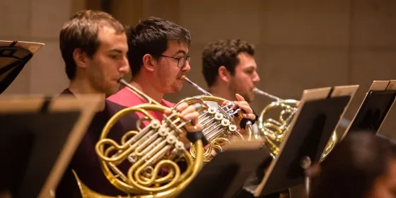SFCM orchestra, horn players, Henry Nordhorn, horn,