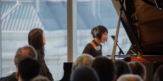 yuja wang working with students at SFCM. 