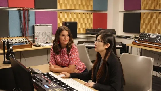 MaryClare Brztywa and a student at the San Francisco Conservatory of Music