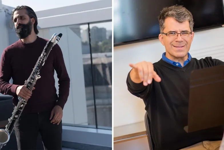 SFCM faculty Jeff Anderle and Jerome Simas.
