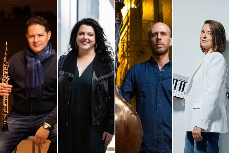 From left: Eugene Izotov, Rhoslyn Jones, Matt Brewer, and Daria