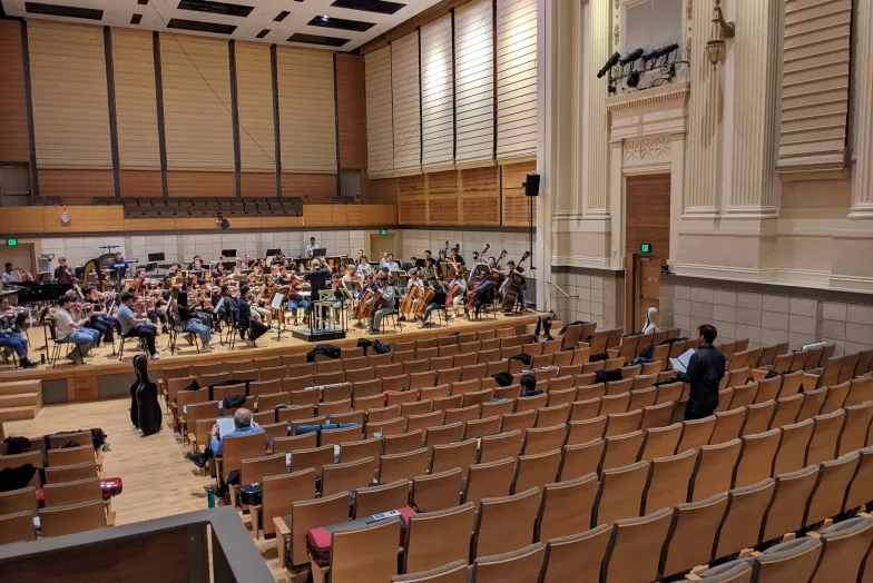 SFCM Orchestra practicing