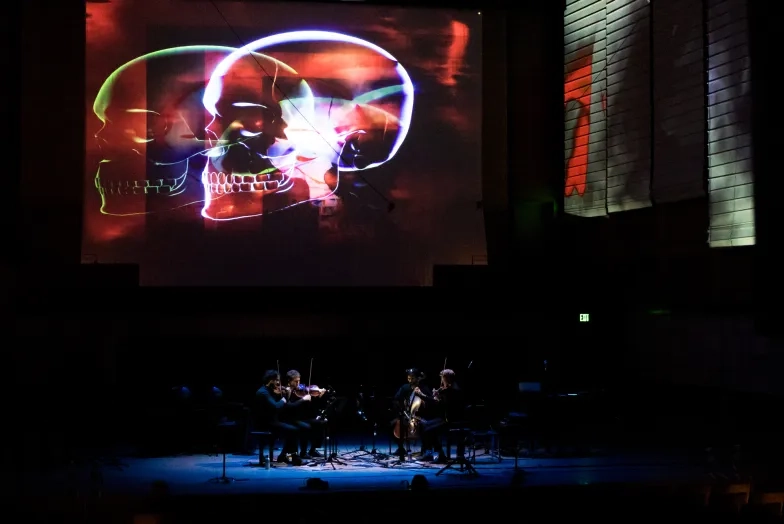 Kat "009" Night performs at the TAC Department's Halloween Showcase.