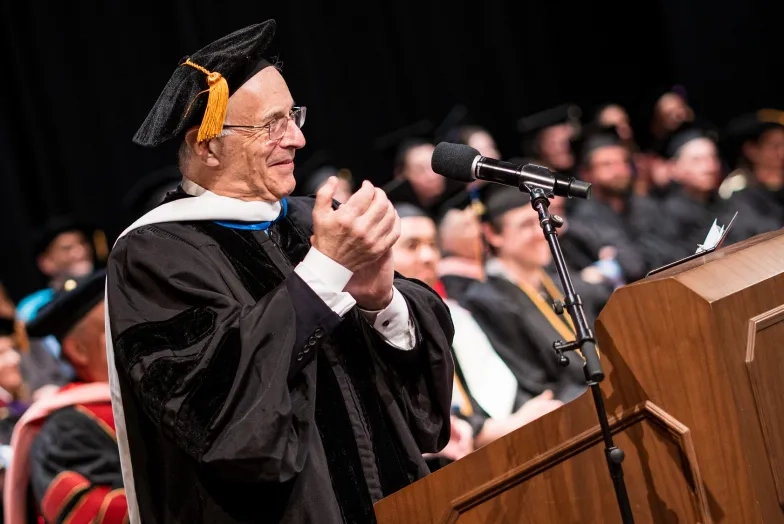 Sir Clive Gillinson addresses graduates.