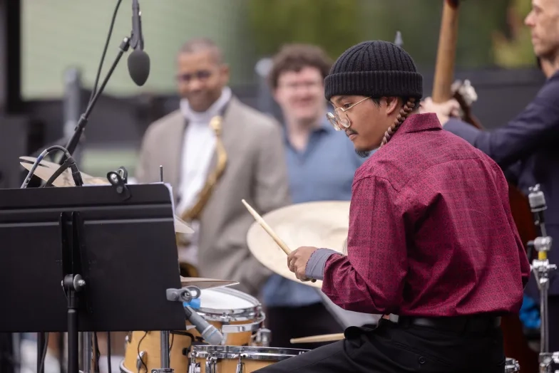 SFCM drummer Jaeden Baclay.