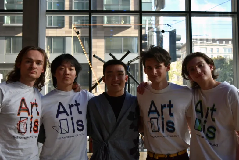 From left: Thomas Stenzel, Brayden Meng, Eddie Chen, Peyton Dexter, and