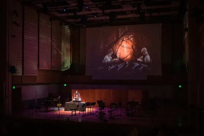 A faculty member performs at SFCM.