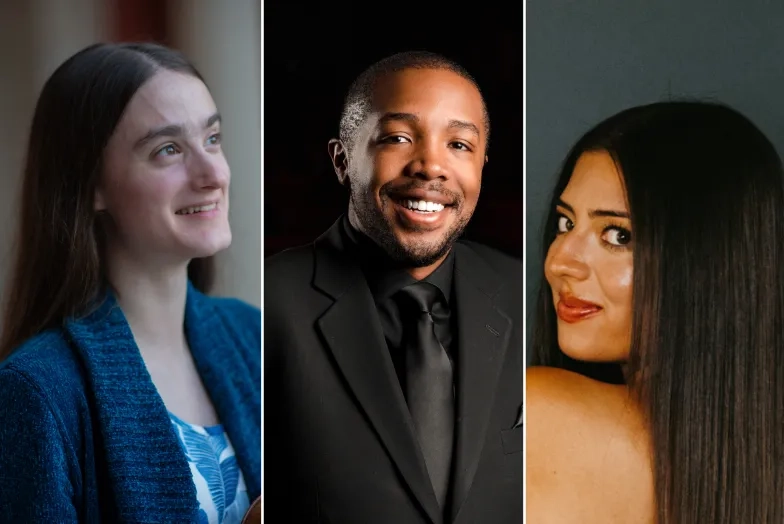 From left: Zoe Yost, Kedrick Armstrong, and Cristina Villalobos.