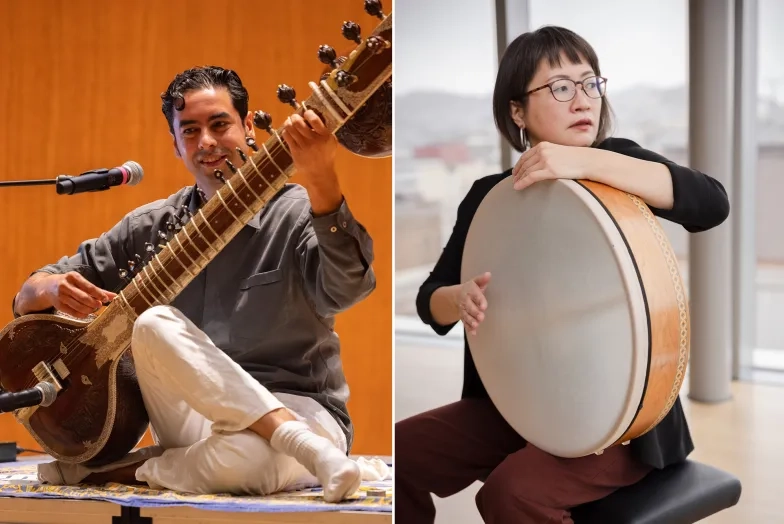 Arjun Verma (right) and Haruka Fujii.