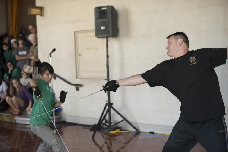 Dave Maier (right) at a San Francisco Opera event (Credit: Kristen Loken).