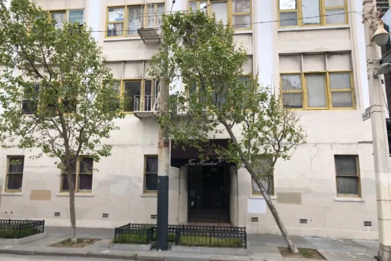 The exterior of 200 Van Ness Ave. — one of two buildings SCFM purchased in 2013. The exterior of 200 Van Ness Ave. — one of two buildings SCFM purchased in 2013.