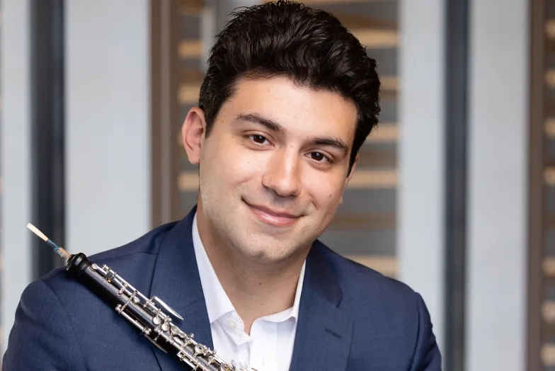 SFCM Oboe grad student Andrew Port. SFCM Oboe grad student Andrew Port.