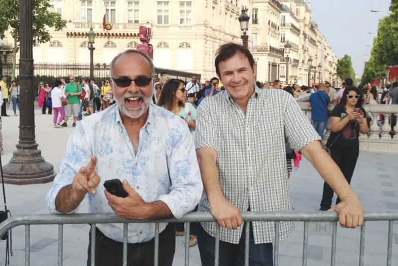 Emil Miland and David Conte in Paris