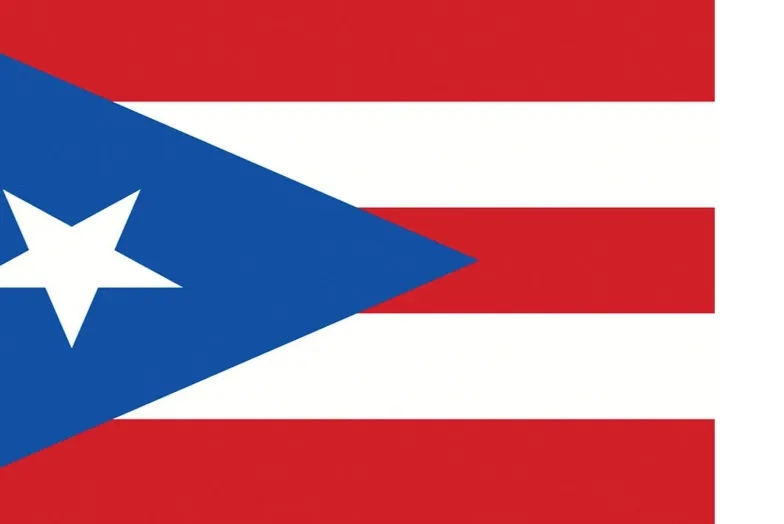 The flag of Puerto Rico