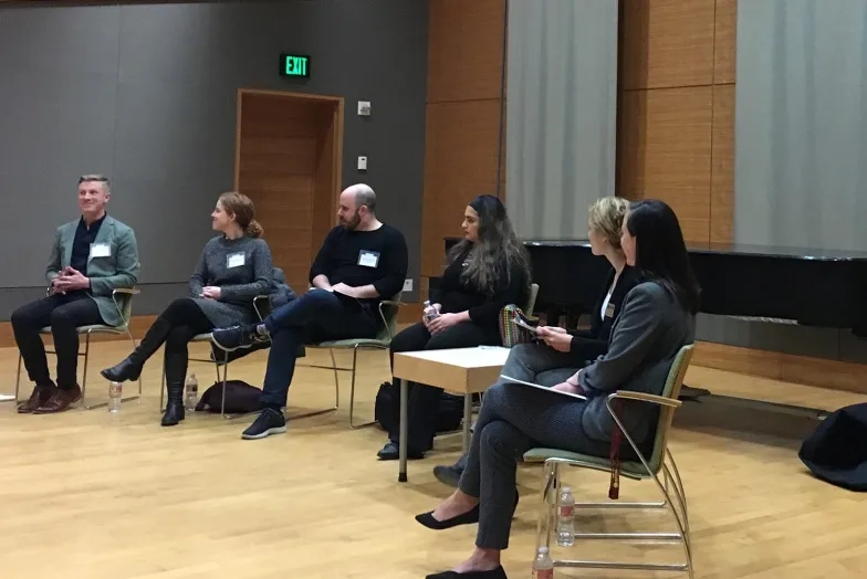 A panel of San Francisco Conservatory of Music alum in discussion