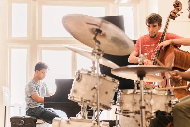 Roots, Jazz, and American Music rehearsal