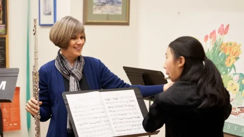 SFCM Student and teacher