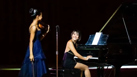 yuja with student gala
