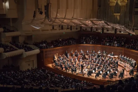 SF Symphony at davies hall during a concert