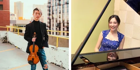 SFCM students Joshua Choi and Yuki Yokota.