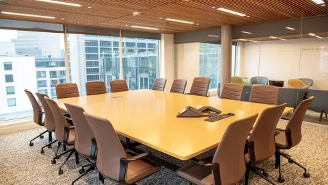 Fisher Conference room with lounge views