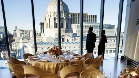 Osher hall with City Hall view
