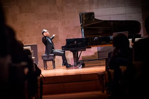 Pianist performing at SFCM Recital Hall