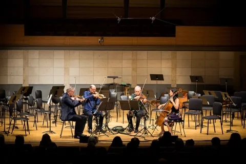 Kronos in concert at Caroline H. Hume Concert Hall