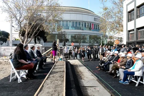 Bowes Building Groundbreaking event on Van Ness 2018