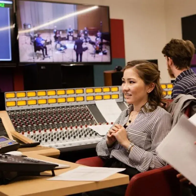 a student in studio A