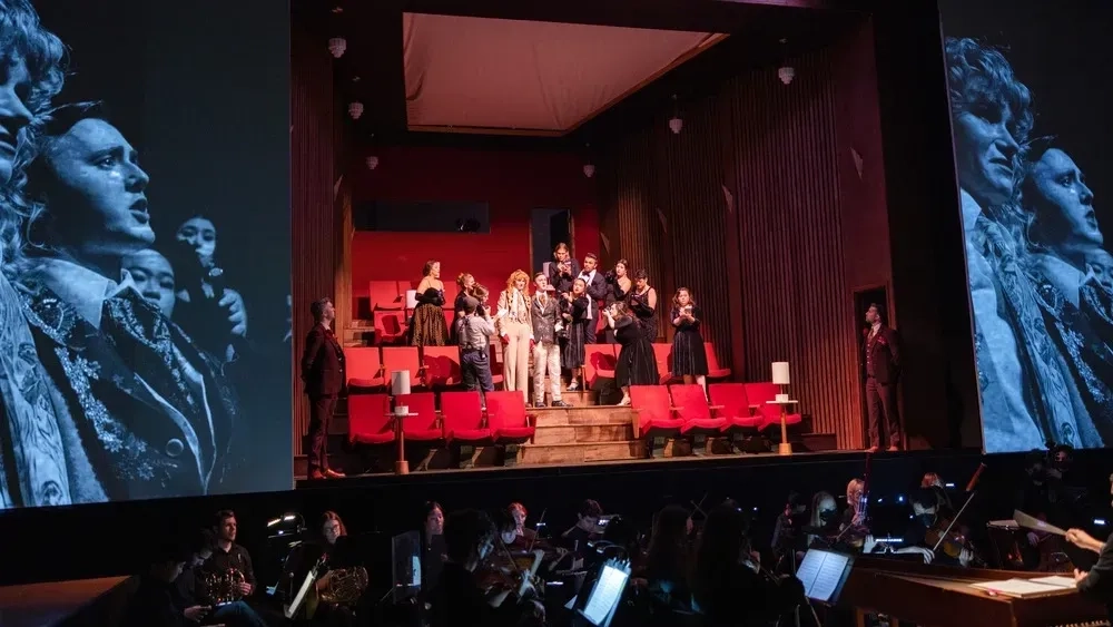 View of an opera concert from the audience